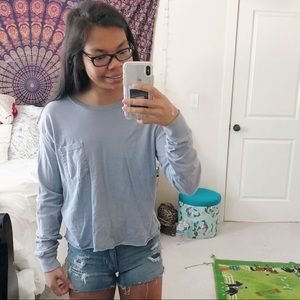 RARE Brandy Melville Blue Alisha Top